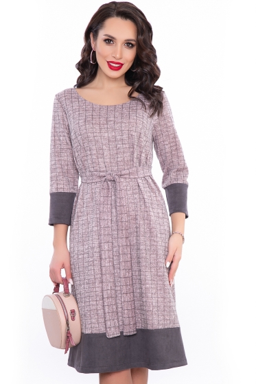 Платье "Алиса" (пыльная роза) П3146