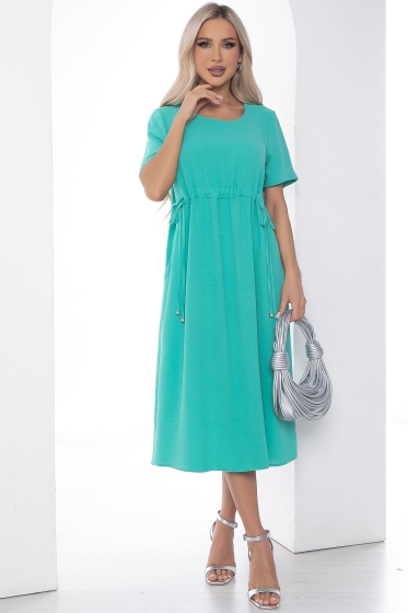 Платье Цветы лета (бирюза) П10023