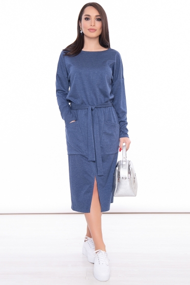 Платье "Кристель" (джинс) П3198