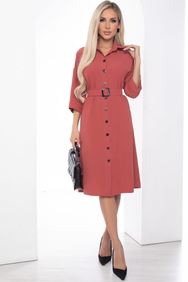 Платье "Кэсси" (терракот) П8985