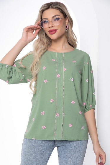 Блуза "Лилиан" (олива) Б8844
