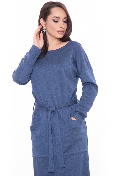 Платье "Кристель" (джинс) П3198