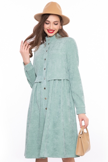 Платье "Муза" (весенняя зелень) П3111