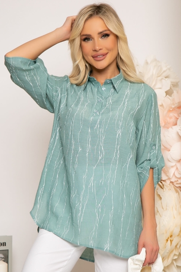 Блуза "Маргарет" (мята) Б3841