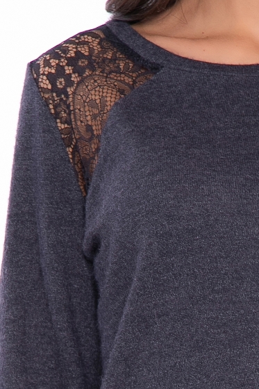 Джемпер с кружевом "Сабина" Б2811