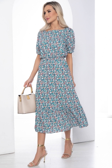 Платье Эпоха моды изумрудное П10143