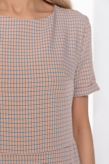 Платье "Подиум" (клетка) П9096