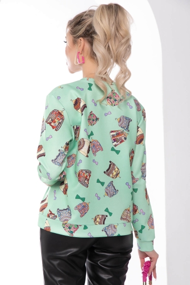 Свитшот "Модница" (фисташковый чизкейк) Б7960