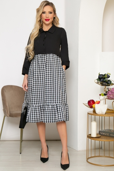 Платье "Нателла" (блэк) П4258