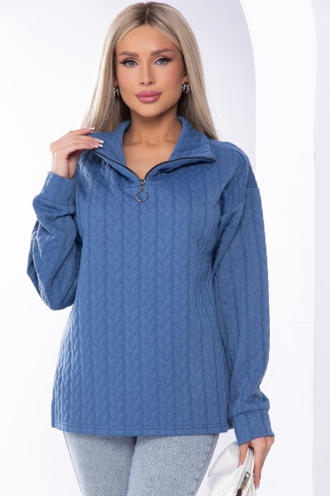 Джемпер "Игра по твоим правилам" (джинс) Б8217