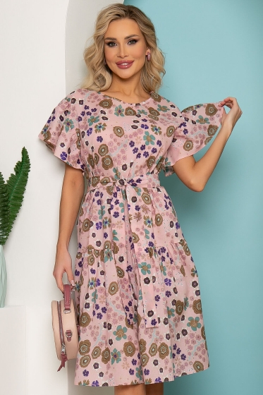 Платье "Фантазия" (розовое парфе) П3556