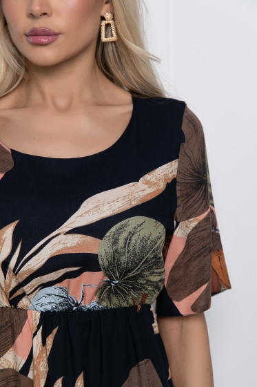 Платье Ты прекрасна! (синее) П10178