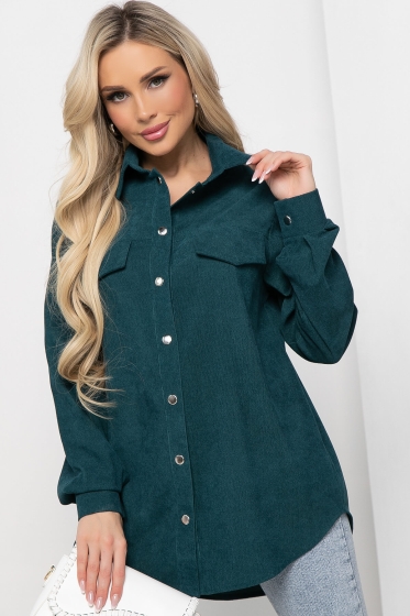 Рубашка "Дыхание весны" (изумруд) Б8516