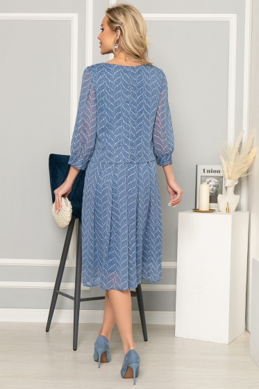 Платье "Пелагея" (голубое) П4969