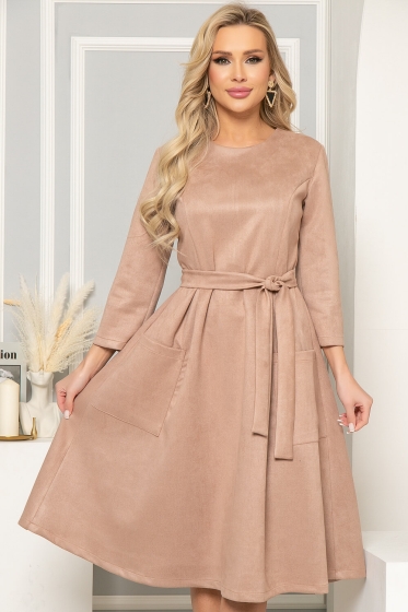 Платье "Верный выбор" (песок) П4930