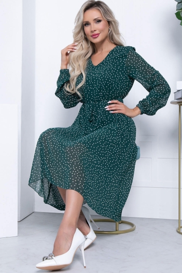 Платье "Волшебная история" (изумруд) П7086