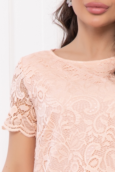 Платье "Шантильи" (персик) П5789