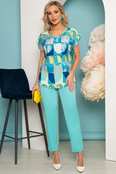 Костюм "Марита" (бирюза) К3553