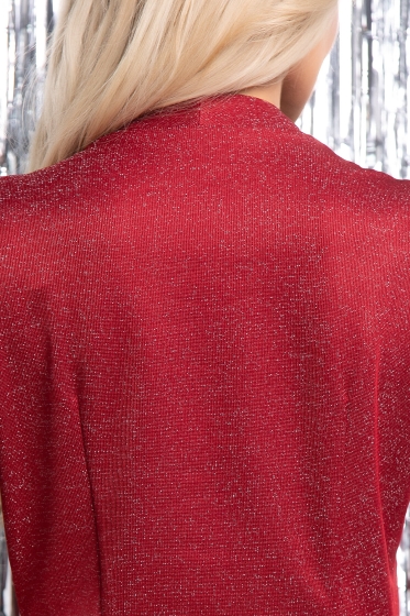 Платье "Ах, какая женщина!" (мерцающий красный) П7477