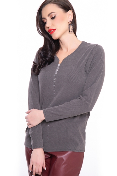 Джемпер "Прикосновение нежности" (графит) Б3130