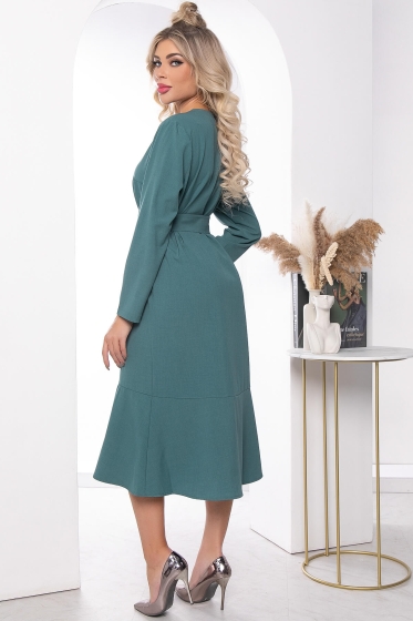 Платье "Классика в моде" (бирюза) П7205