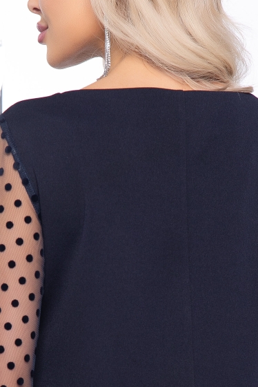 Платье "Альмира" (темно-синее) П7967