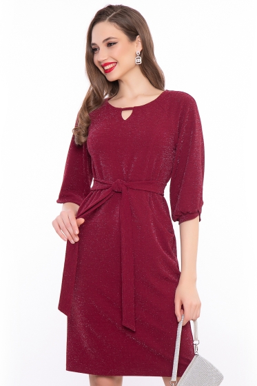 Платье "Венецианская ночь" (гранат) П3041