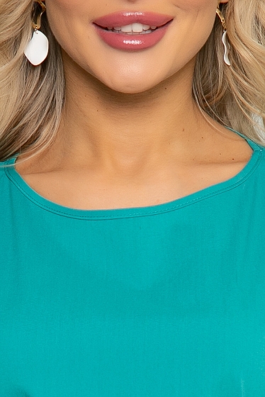 Блуза "Красотка" (зеленое море) Б3535