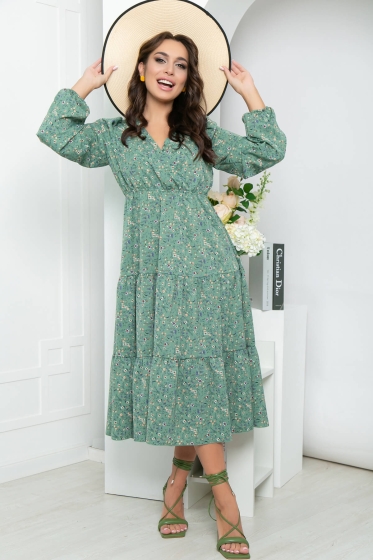 Платье "Трепетное чувство" (мята) П5373