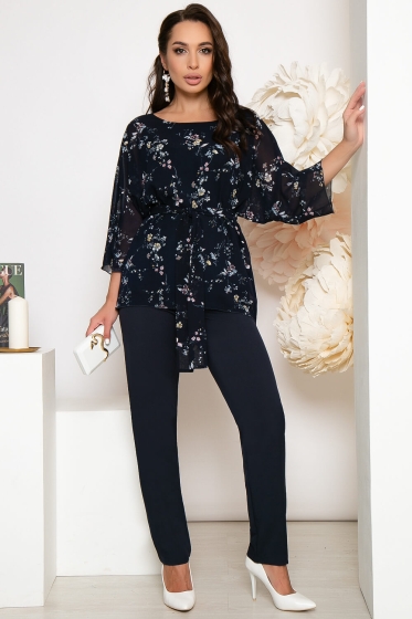 Костюм "Неповторимый шарм" (темно-синий) К4656