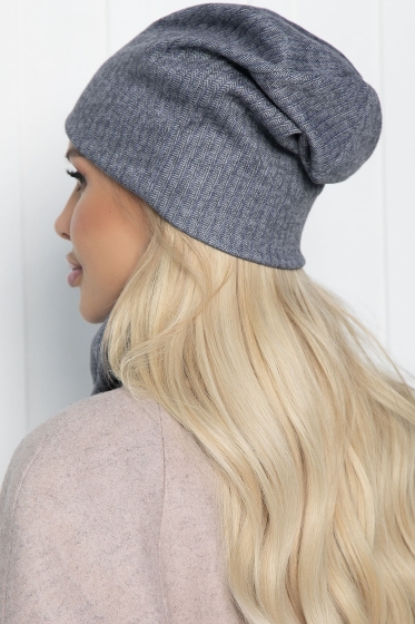 Комплект шапка и снуд (серый) ШС21