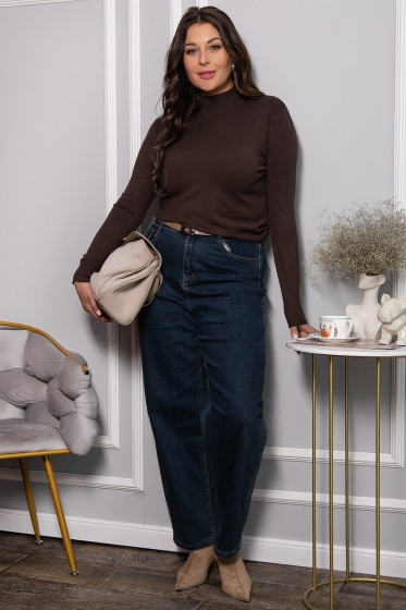 Водолазка Осенняя история (шоколад) Б14553-20М