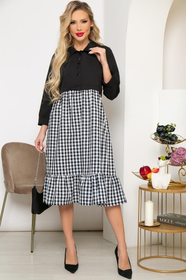 Платье "Нателла" (блэк) П4258