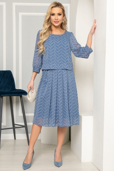 Платье "Пелагея" (голубое) П4969