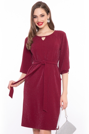 Платье "Венецианская ночь" (гранат) П3041