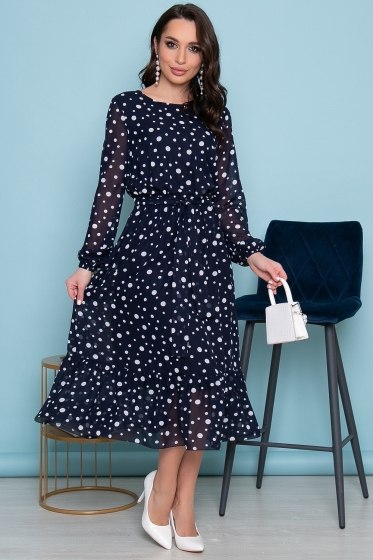 Платье "Флора" (блю) П3306