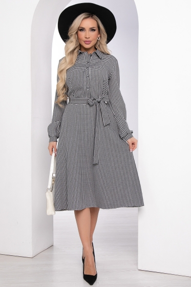 Платье "Невозможно устоять" (гусиная лапка) П5145