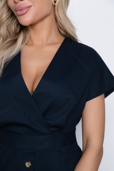 Платье Гавана (темно-синее) П10396