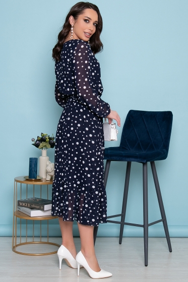 Платье "Флора" (блю) П3306