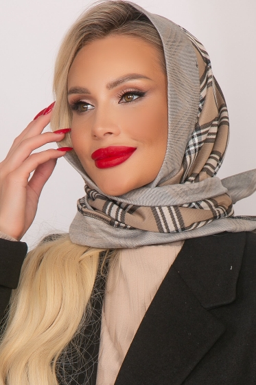 Косынка с отворотом (burberry) КО4