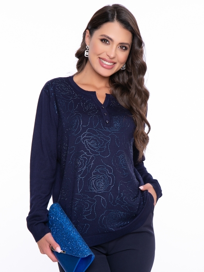 Джемпер "Феерия" (синий блеск) Б2709