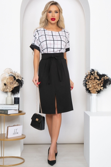 Платье "Неотразимая" (клетка вайт) П4236