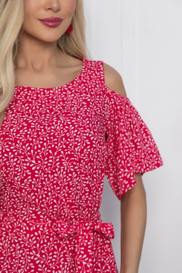 Платье Марианна (красное) П10443