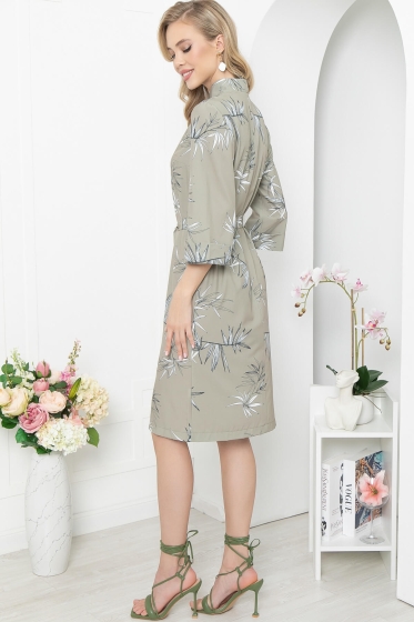 Платье "Мира" (олива) П5317