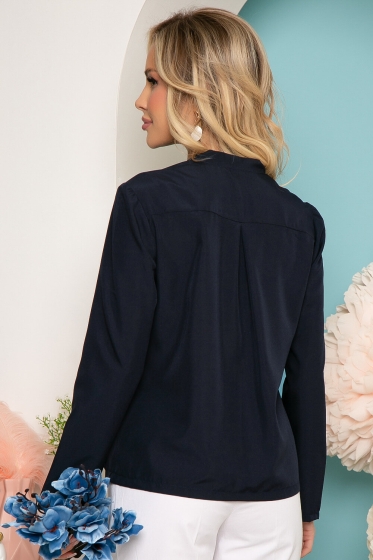 Блуза "Элизабет" (темно-синяя) Б3066
