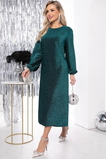 Платье "Аида" (изумруд) П7627