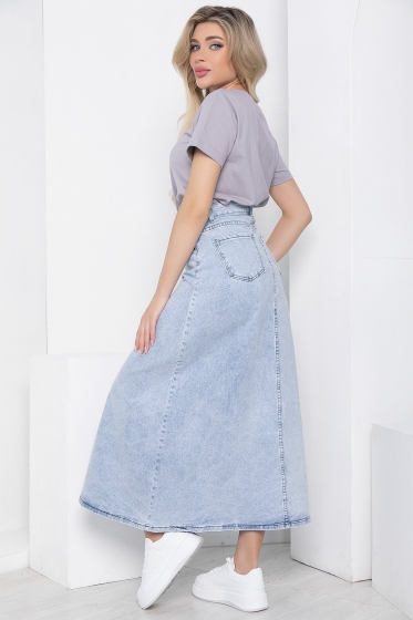 Юбка "Антэлия" (серо-голубая) Ю8699
