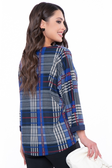 Джемпер "Взрывная волна" (клетка) Б2732