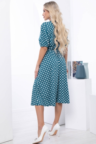 Платье "Беверли" (изумруд) П7037