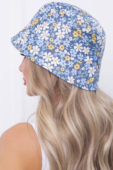 Панама (ромашки, синяя) ПН8